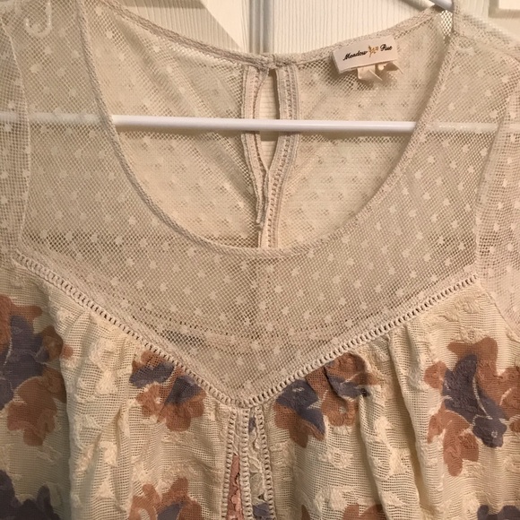 Anthropologie Meadow Rue Embroidered Blouse - Picture 3 of 5